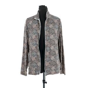 Sport Haley Women’s Golf Jacket Animal Design Full Zip Front Long Sleeve Medium
